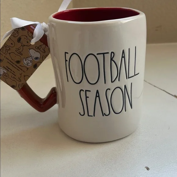 Rae Dunn Peanuts Snoopy Mug with Football Handle - Picture 3 of 3